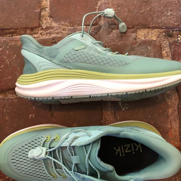 Kizik London Surf Spray Granite Green Womens Athletic Sneaker Sz 9 Slip On - Picture 7 of 16